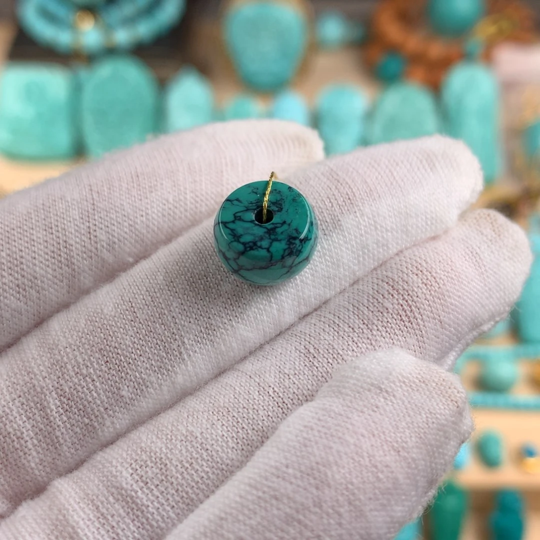 绿松石未镶嵌直切卡11.5