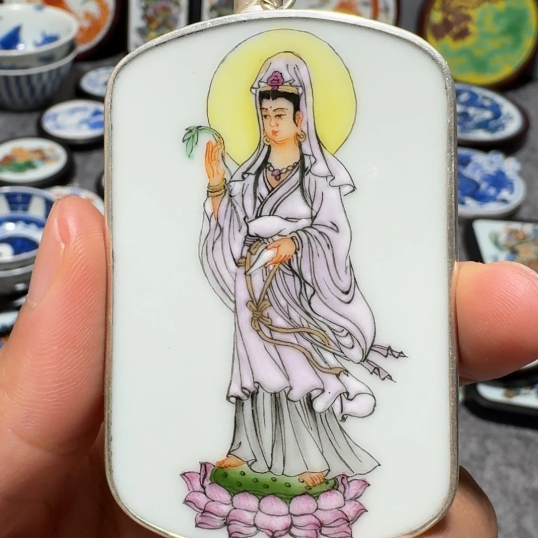 瓷片心***秒精品挂件一个