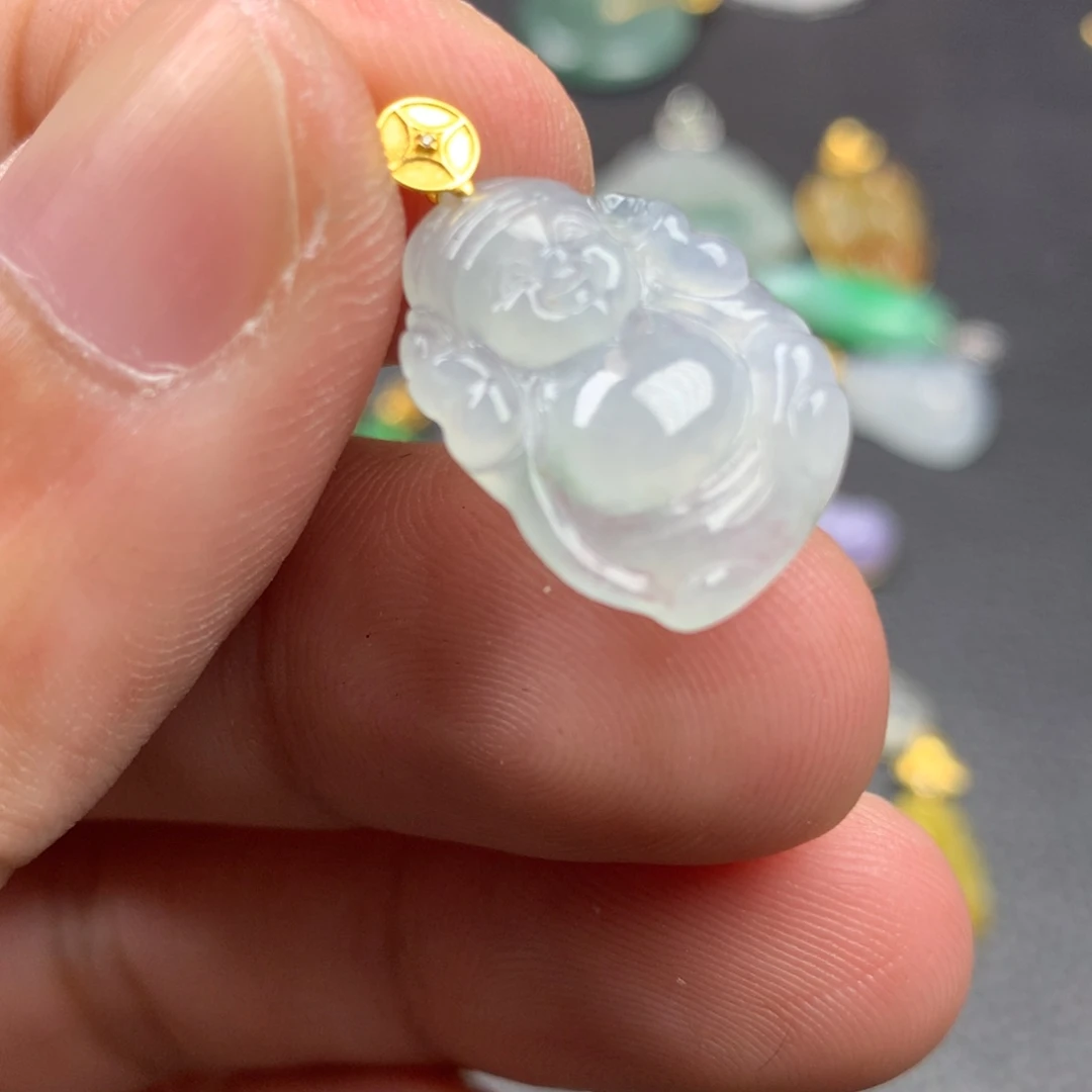 【闪购商品】颈饰18K金镶嵌翡翠翡翠