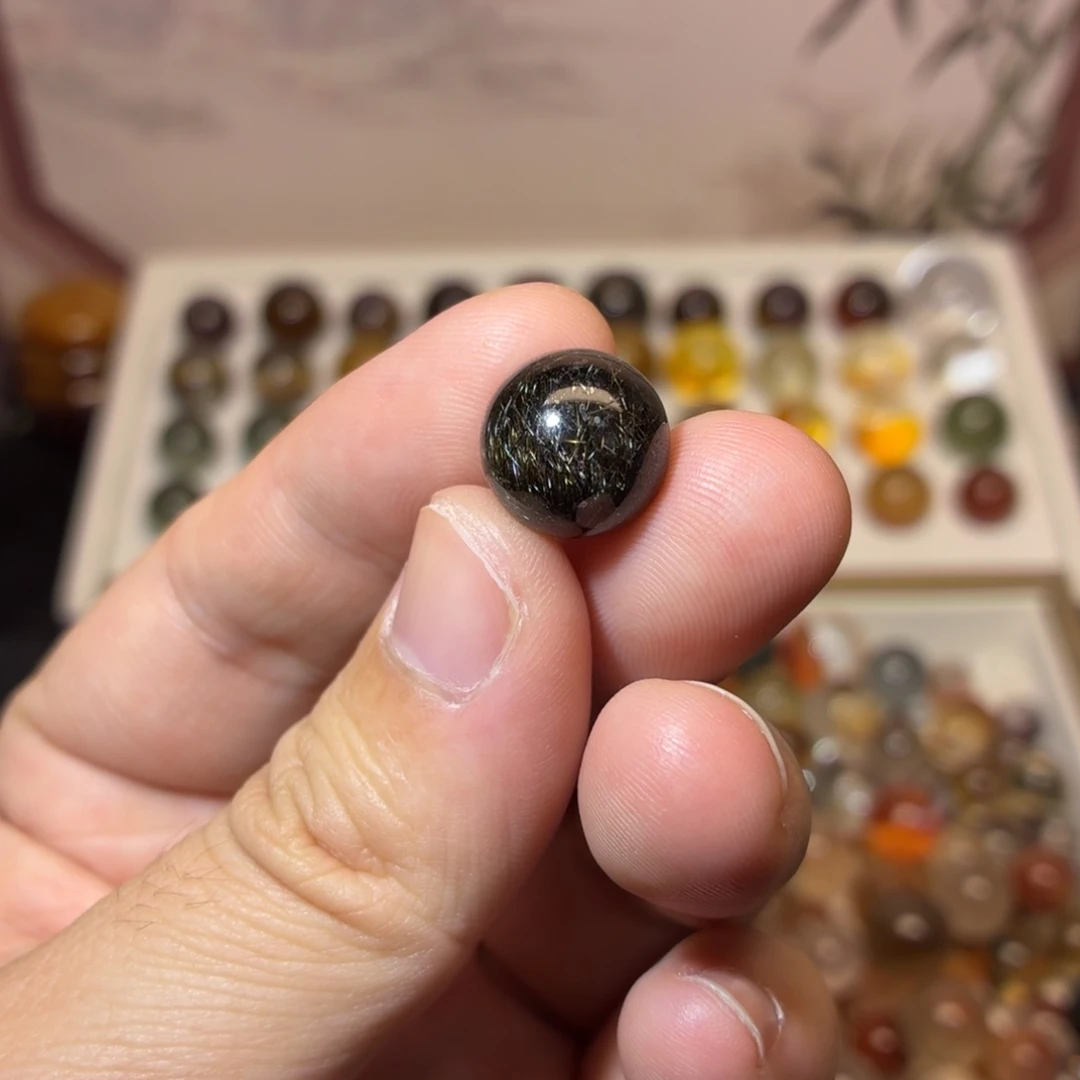 水晶珠宝半成品未镶嵌12.8黑铜发