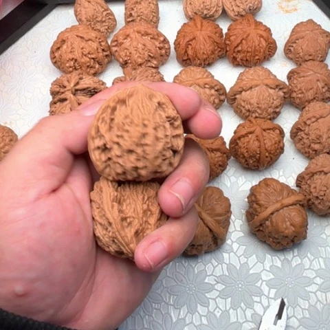 吊坠文玩核桃44全品虎头