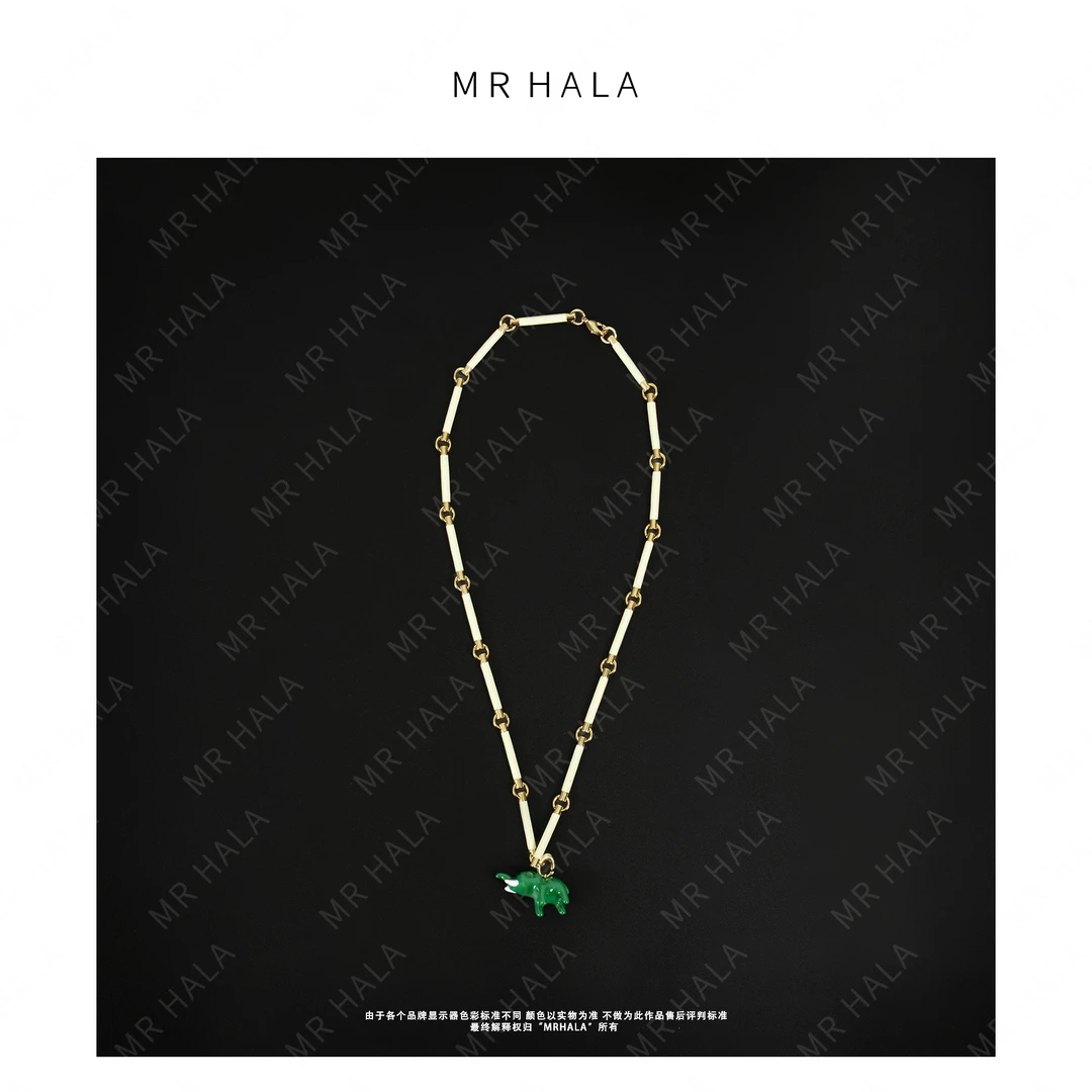 非金属珐琅项链  MRHALA 万象更新节节高手工珐琅项链 LZ41055
