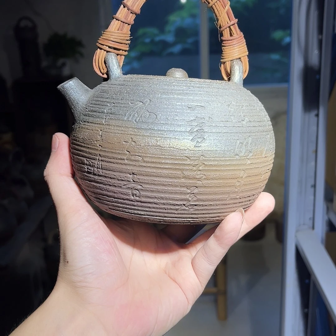 媛**姨柴烧藤编一体提梁800cc容量
