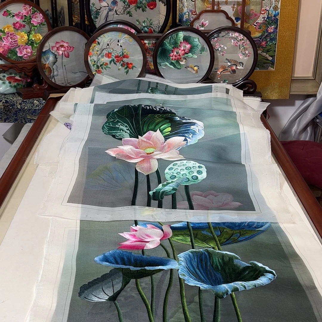 钰***刺绣纯手工刺绣画