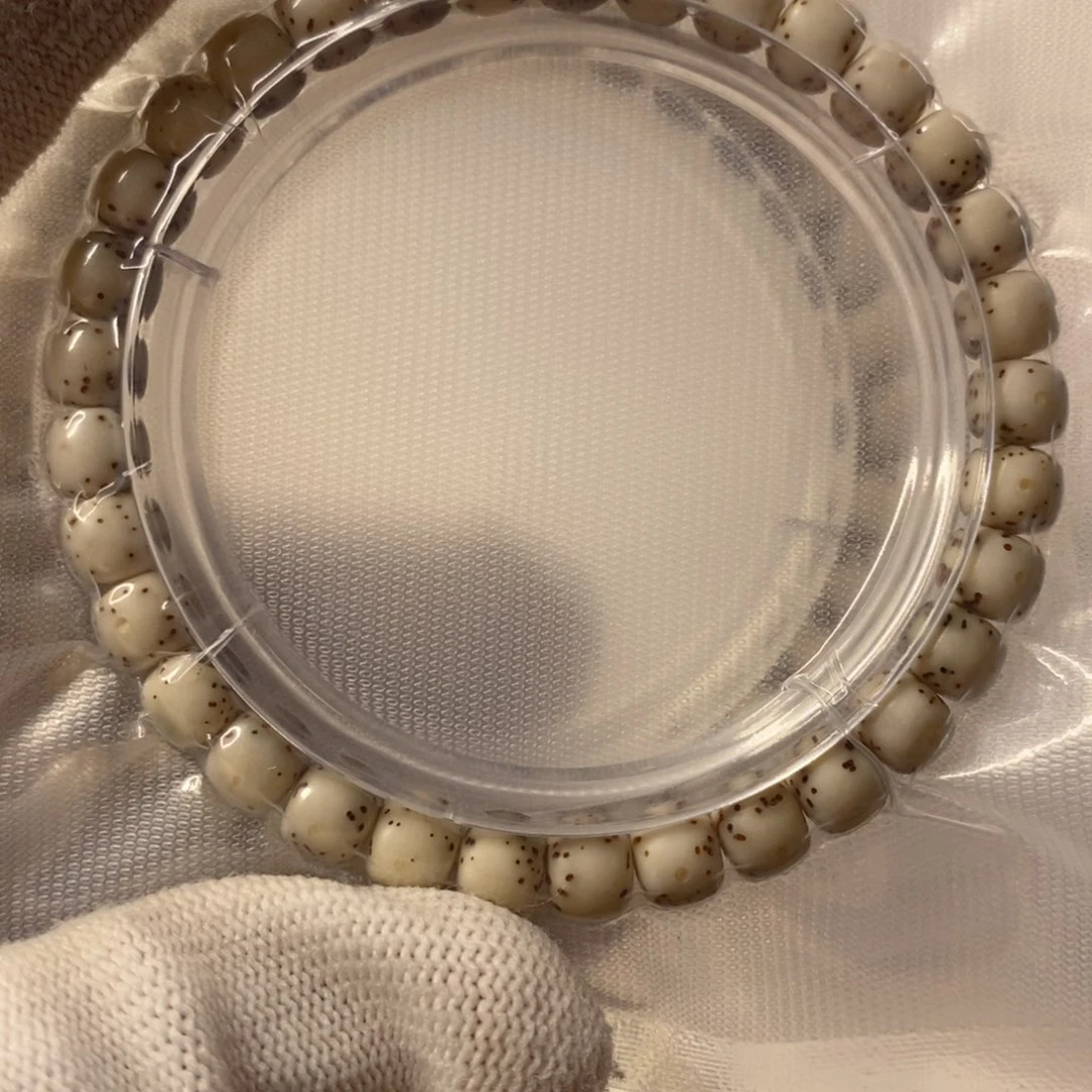 星月菩提吊坠石玉半壁留白单圈76