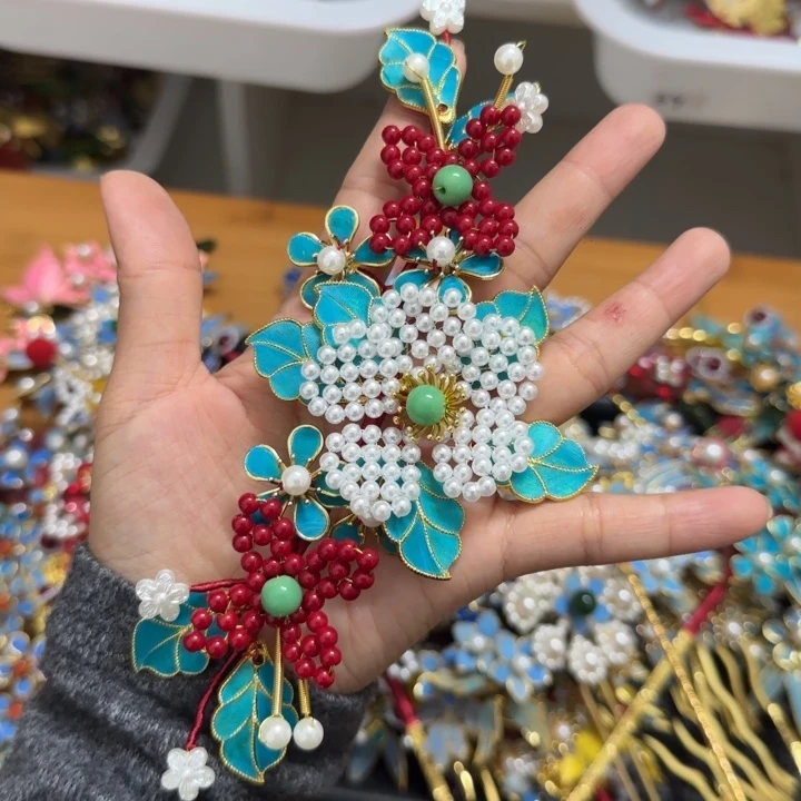 醋酸铁合金鹅毛仿点翠