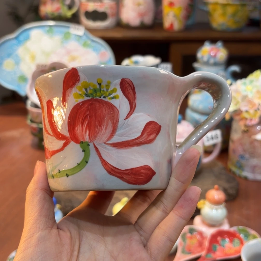 景德镇手绘高温釉下彩陶瓷茶具