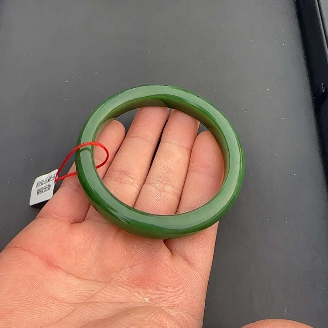 【闪购商品】和田玉手镯未镶嵌碧玉手镯53-65