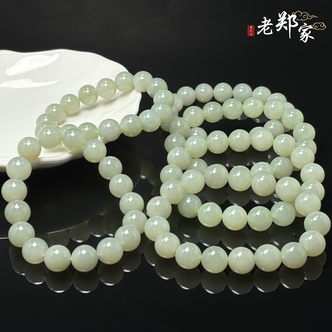 【老郑家】和田玉手串 多样性发其一 约12mm