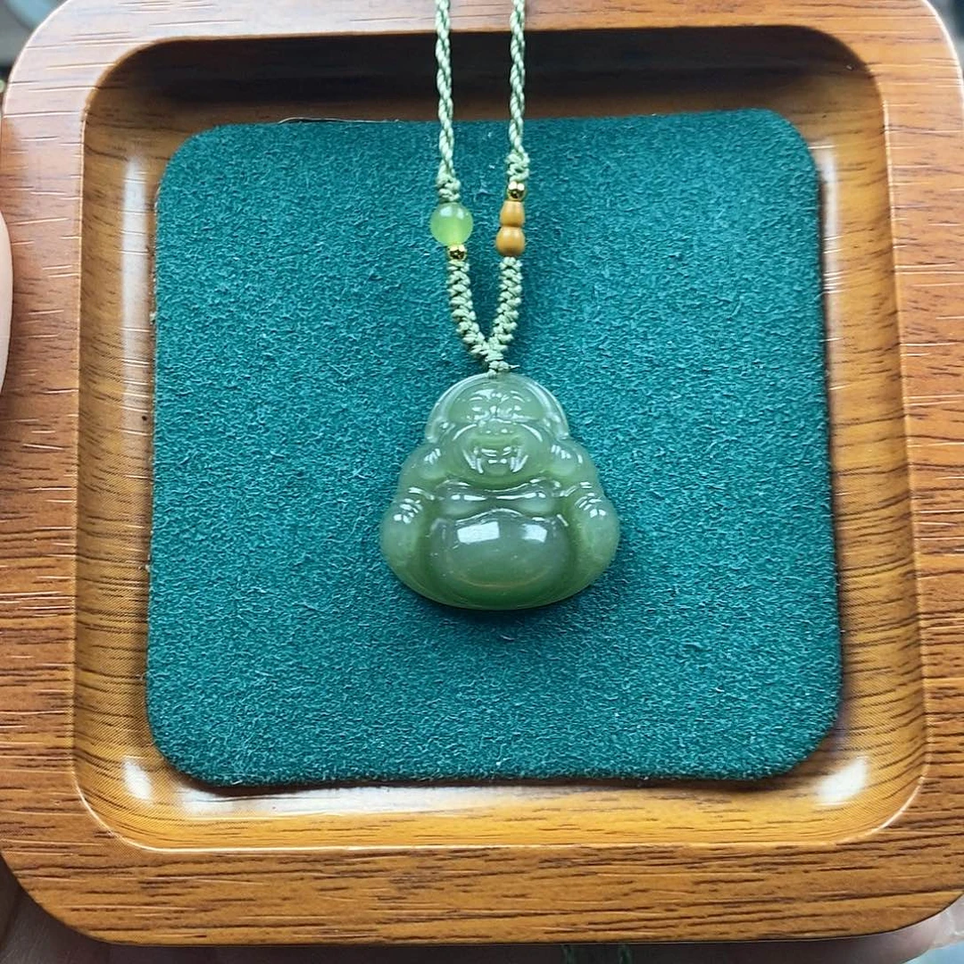 颈饰未镶嵌和田玉25mm佛公