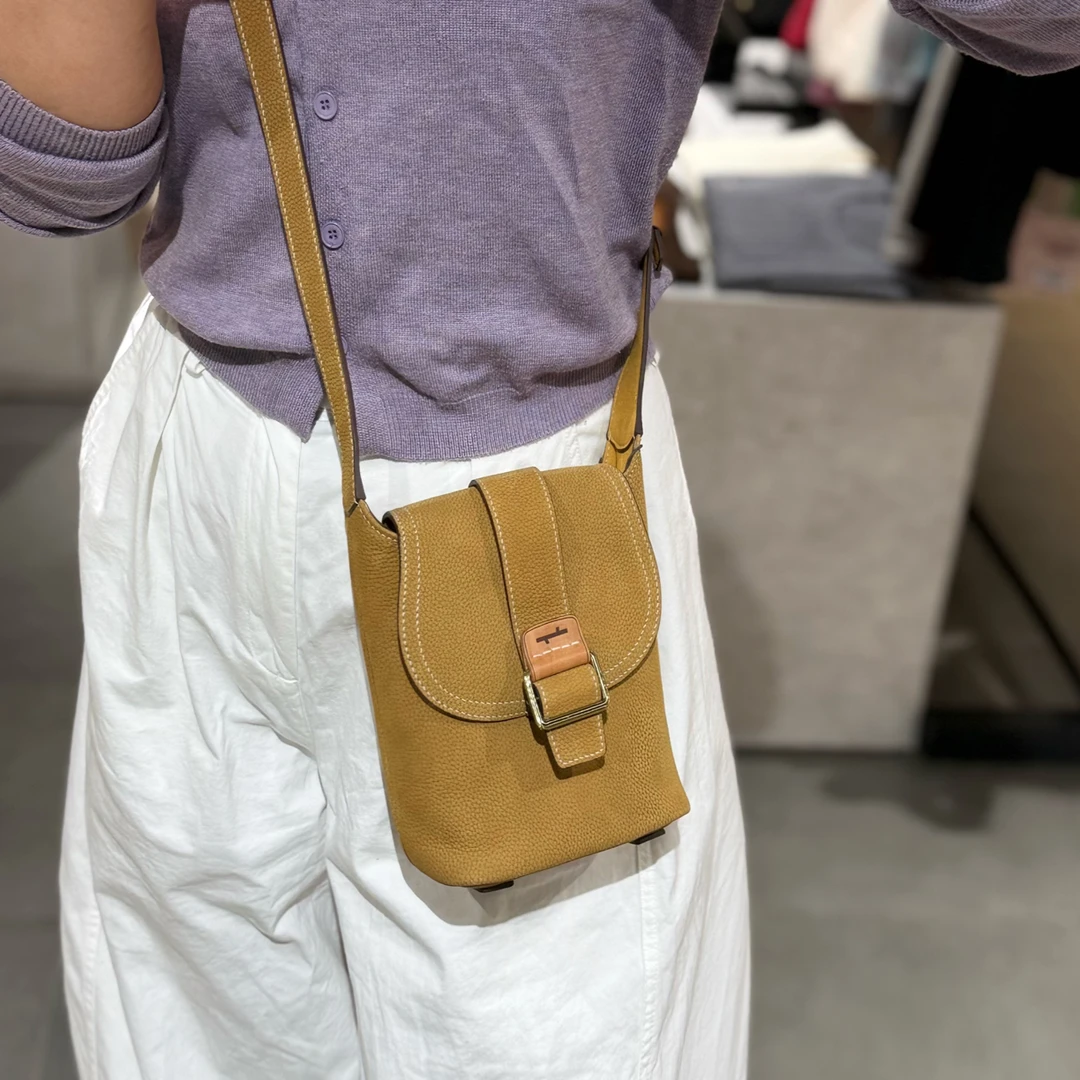 食草堂手工皮具 单肩斜挎包