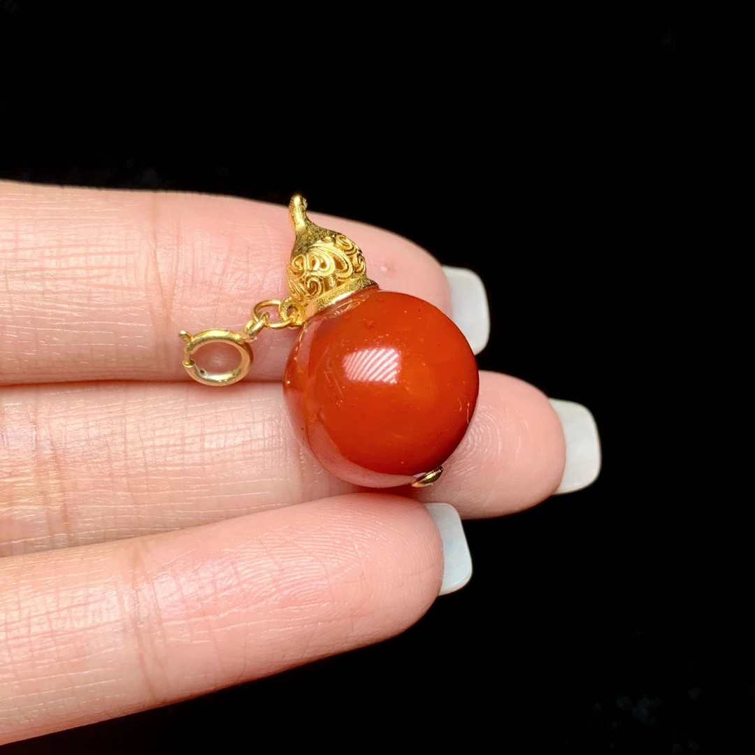 【云上叙】5 QJD047V63184 S925银镶嵌南红吊坠-多样性发一件