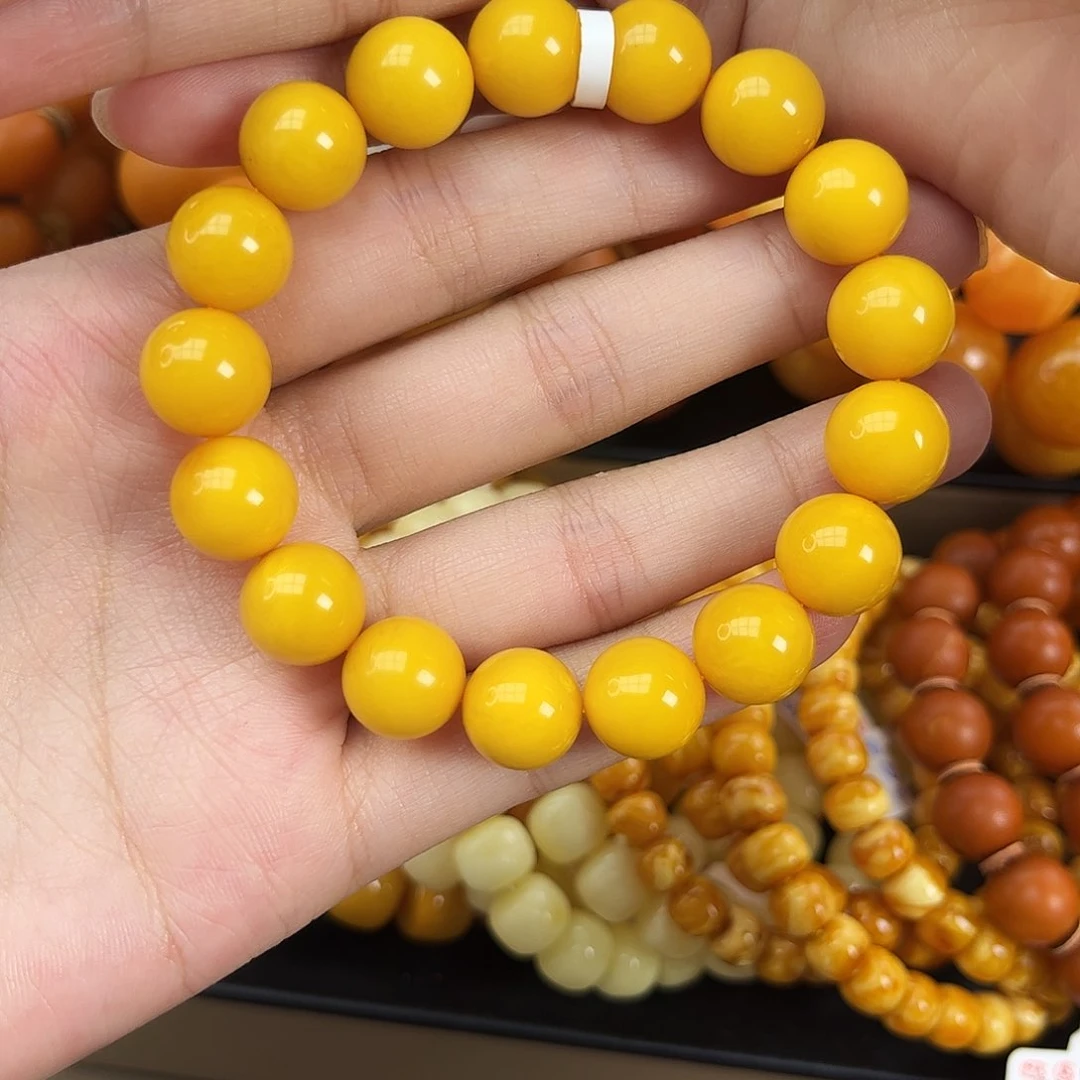 未镶嵌琥珀手链蜜蜡