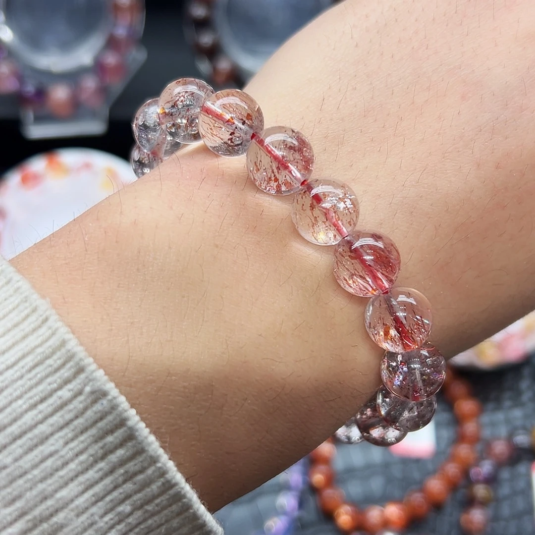 水晶手链未镶嵌好看