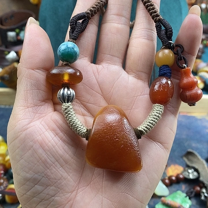 蜜蜡未镶嵌项链项链