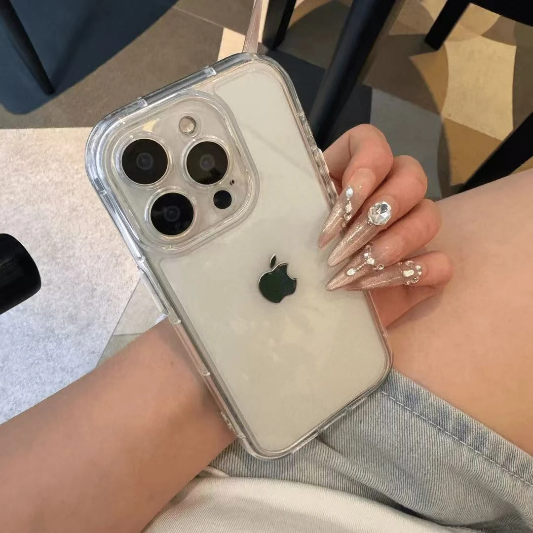 果冻气囊防摔适用苹果16promax手机壳iPhone15粉色14高级13情侣12