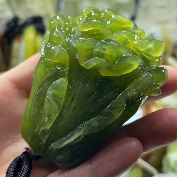 岫玉未镶嵌手把手把