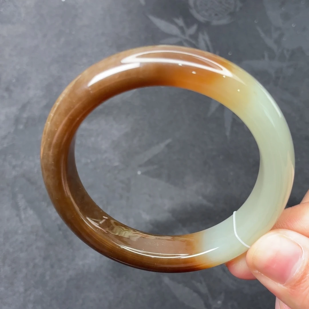 和田玉未镶嵌手镯且末糖白