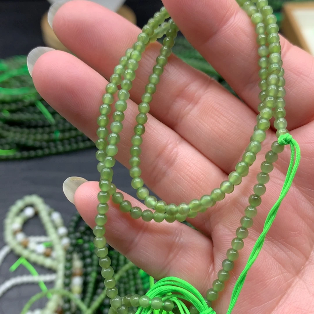 和田玉未镶嵌手链3