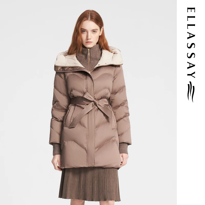 ELLASSAY歌力思2024秋季新款时尚气质百搭羽绒女EWE354L00200