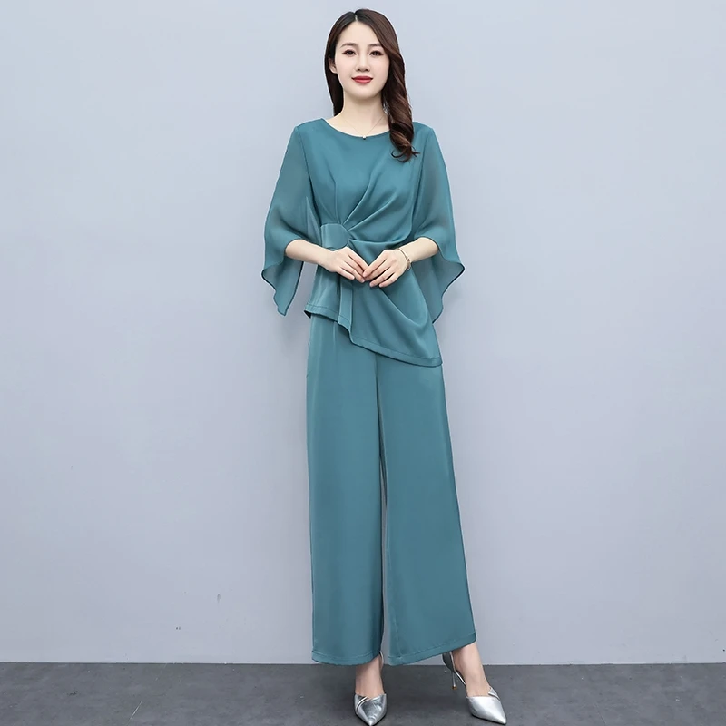 新款优雅新款气质时尚大气休闲收腰套裤-XUAN恋慕依尚575-L