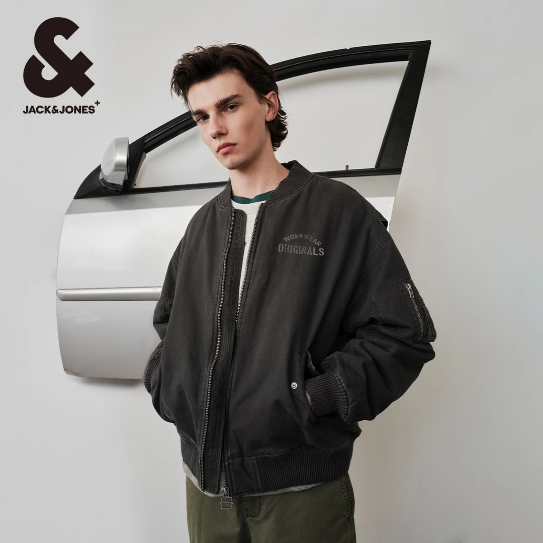 杰克琼斯秋冬新款男士休闲夹克外套潮高街时尚百搭宽松高级感男装
