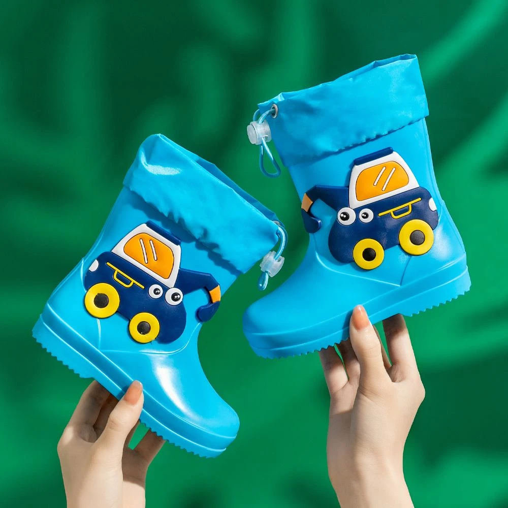 儿童雨鞋男童女童防水小孩胶鞋防滑雨靴学生小童宝宝幼儿水鞋TJ