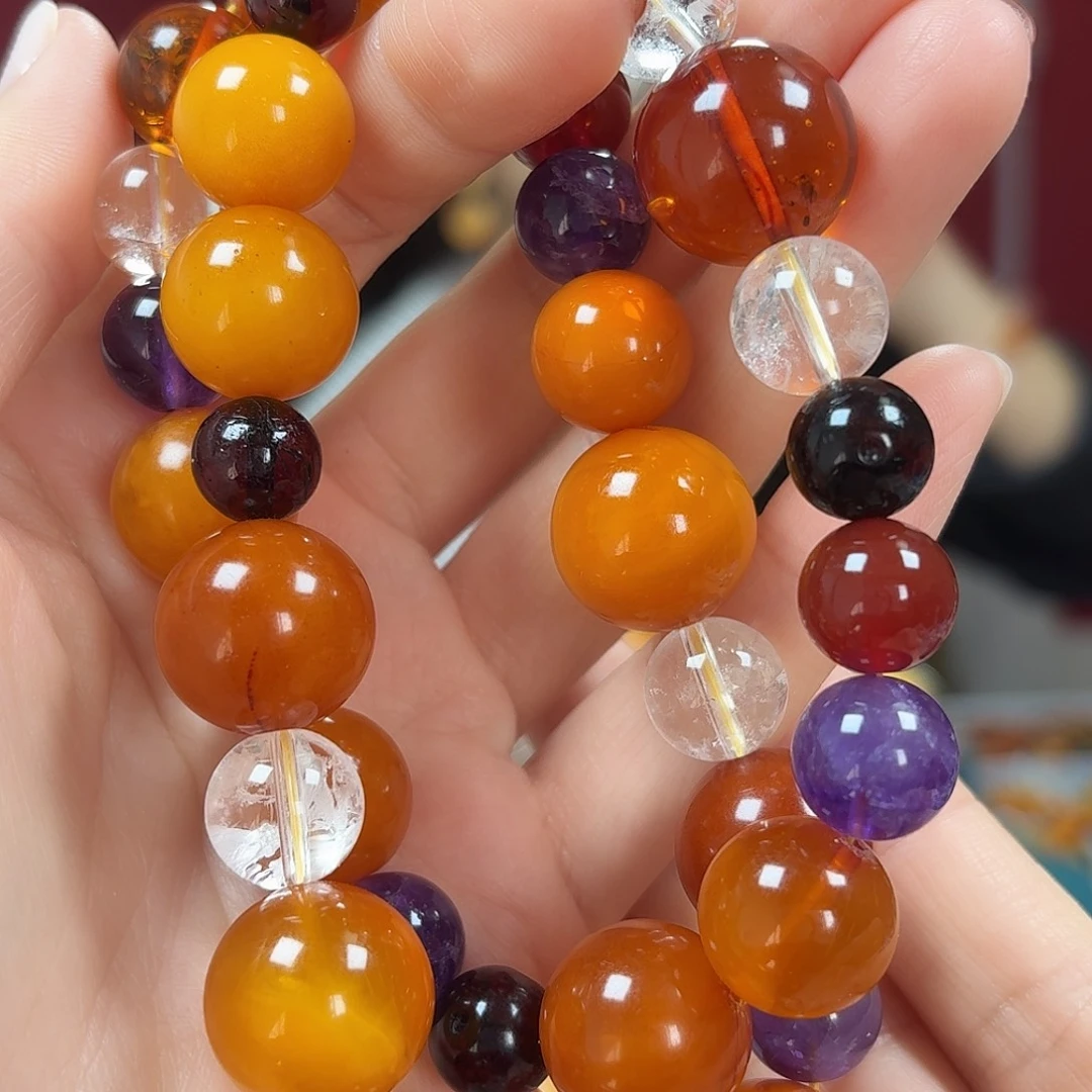 蜜蜡未镶嵌颈饰项链