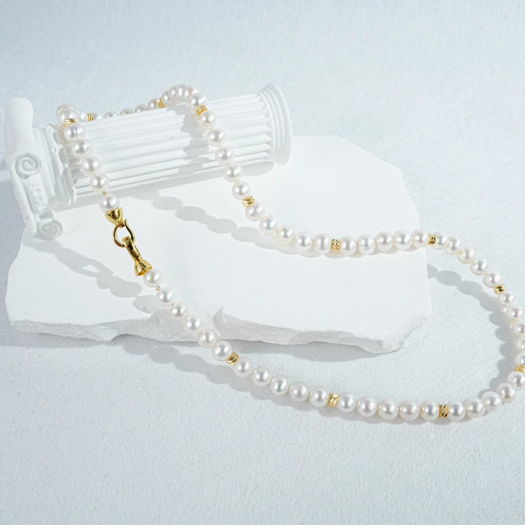 HA797晚宁6-7mm 无核淡水珍珠项链45cm