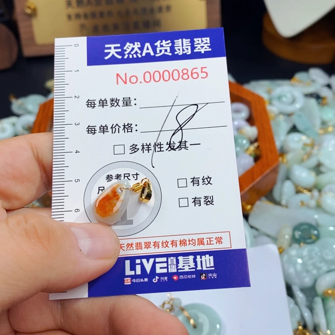 翡翠未镶嵌颈饰865