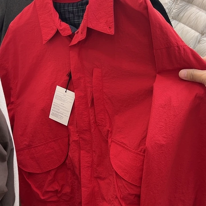 今天新款 红色夹克