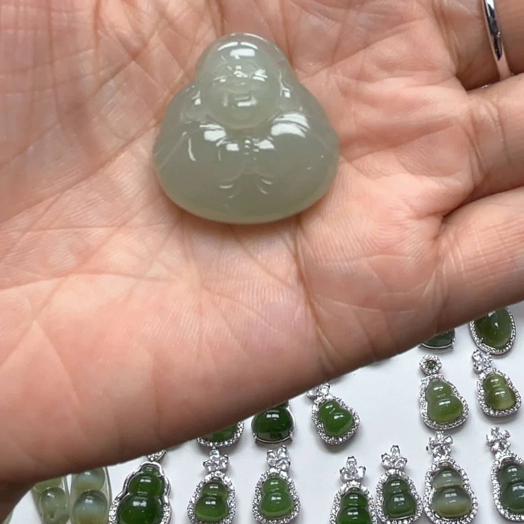 和田玉未镶嵌吊坠(不含链)玖*