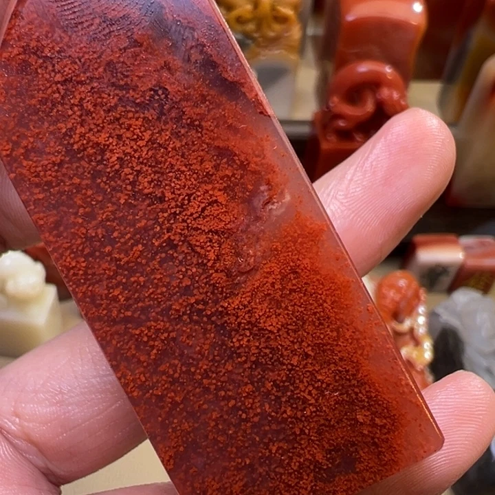 百***张寿山石印石水冻桃花