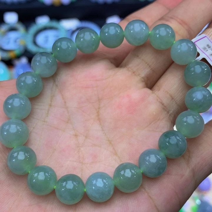 翡翠未镶嵌手链翡翠9+