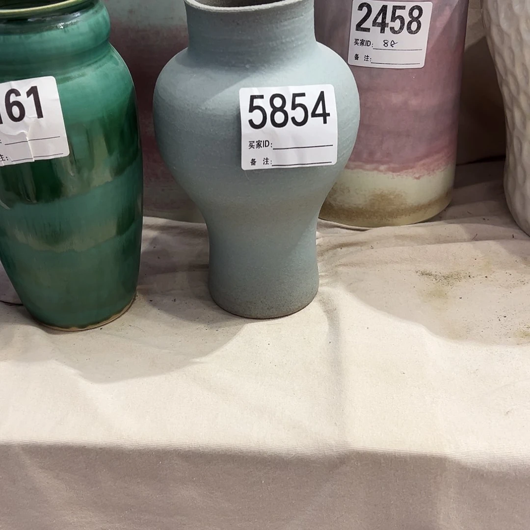 瓶5854高19口6陶瓷花瓶默认无孔