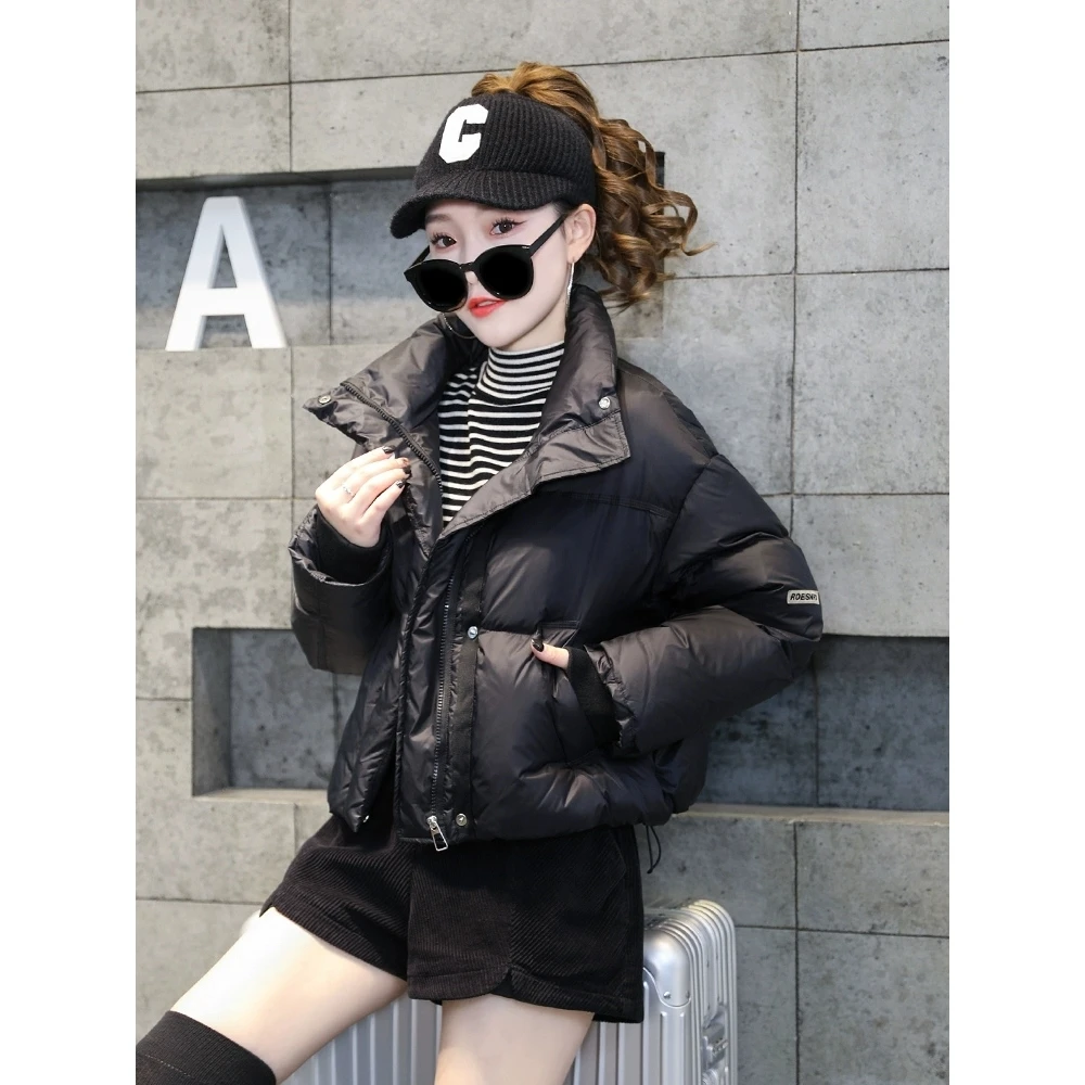 【622】短款棉服女冬季2025年新款爆款立领时尚宽松面包服外套潮