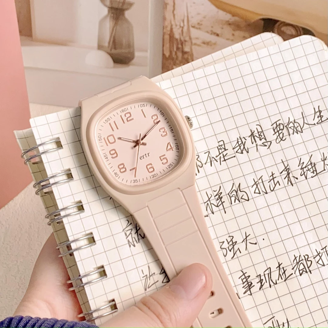 2025年女士简约指针式静音只看时间石英考试手表公务员初高中学生