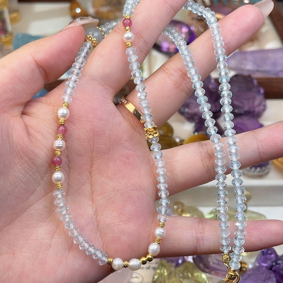 水晶颈饰未镶嵌柳*呀天然水晶项链274