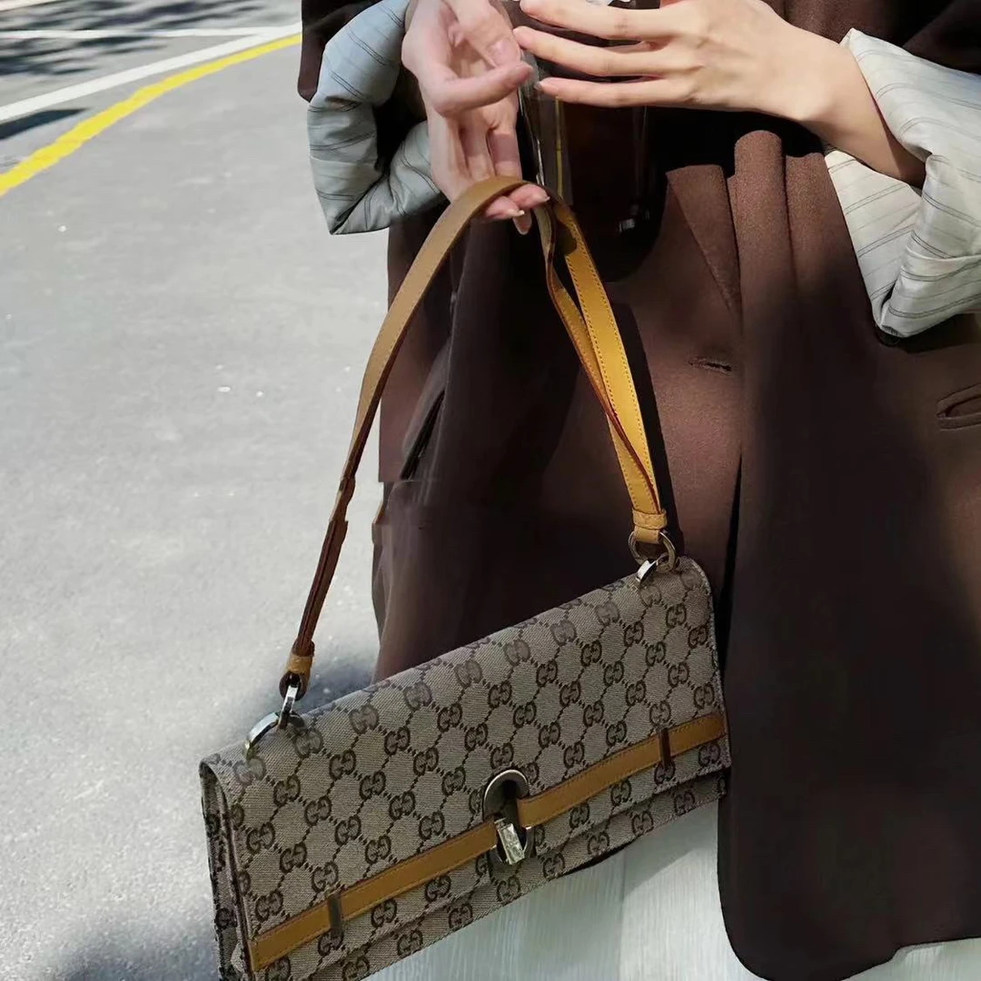 修复品8615041/GUCCI/古驰 腋下法棍包