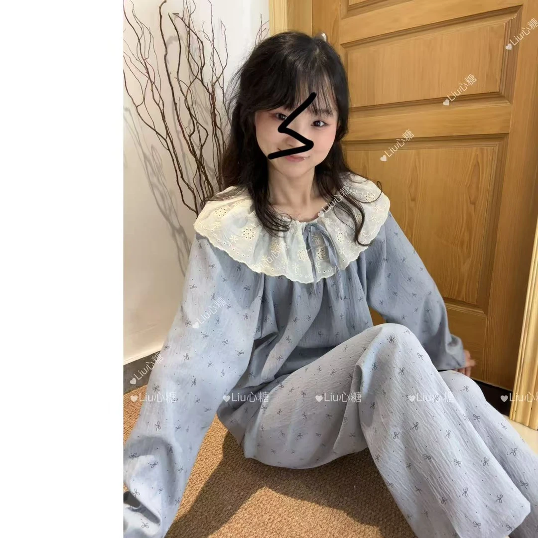 刘心糖【睡衣合集】2025年春秋卡通图案秋款长袖长裤睡衣家居服套装