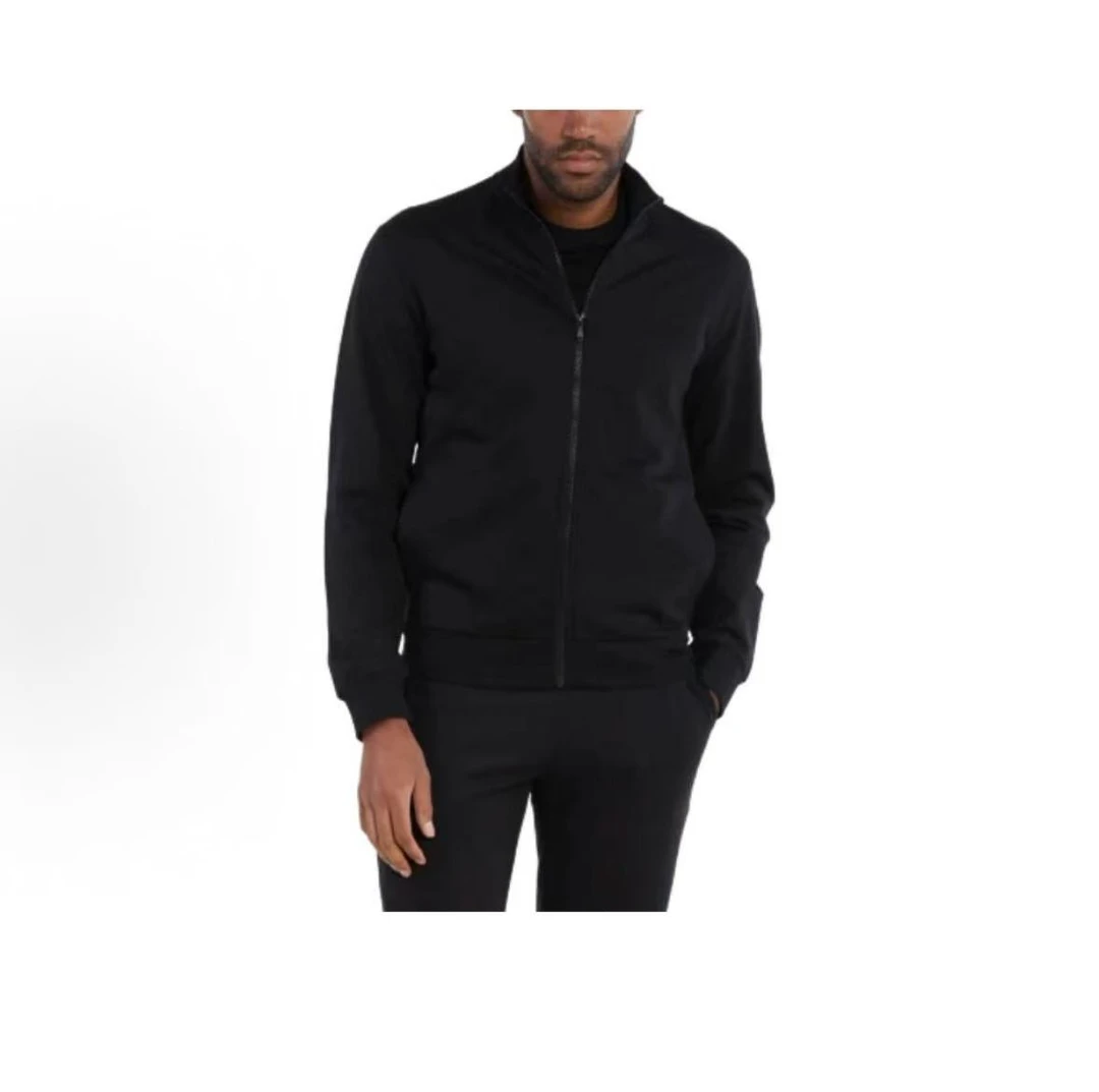 E7/徽标印花立领长袖夹克外套（卡码拍小）