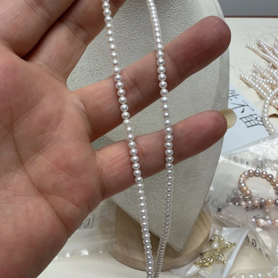 钛钢淡水珍珠颈饰10019