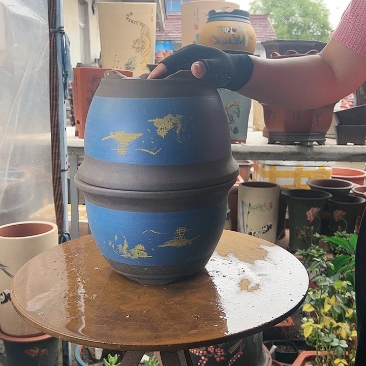 25-25蓝色花盆花盆花盆花盆