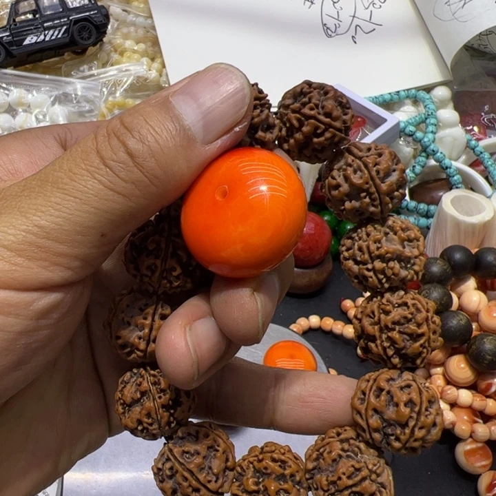 大果紫檀（缅甸花梨）红点平安扣