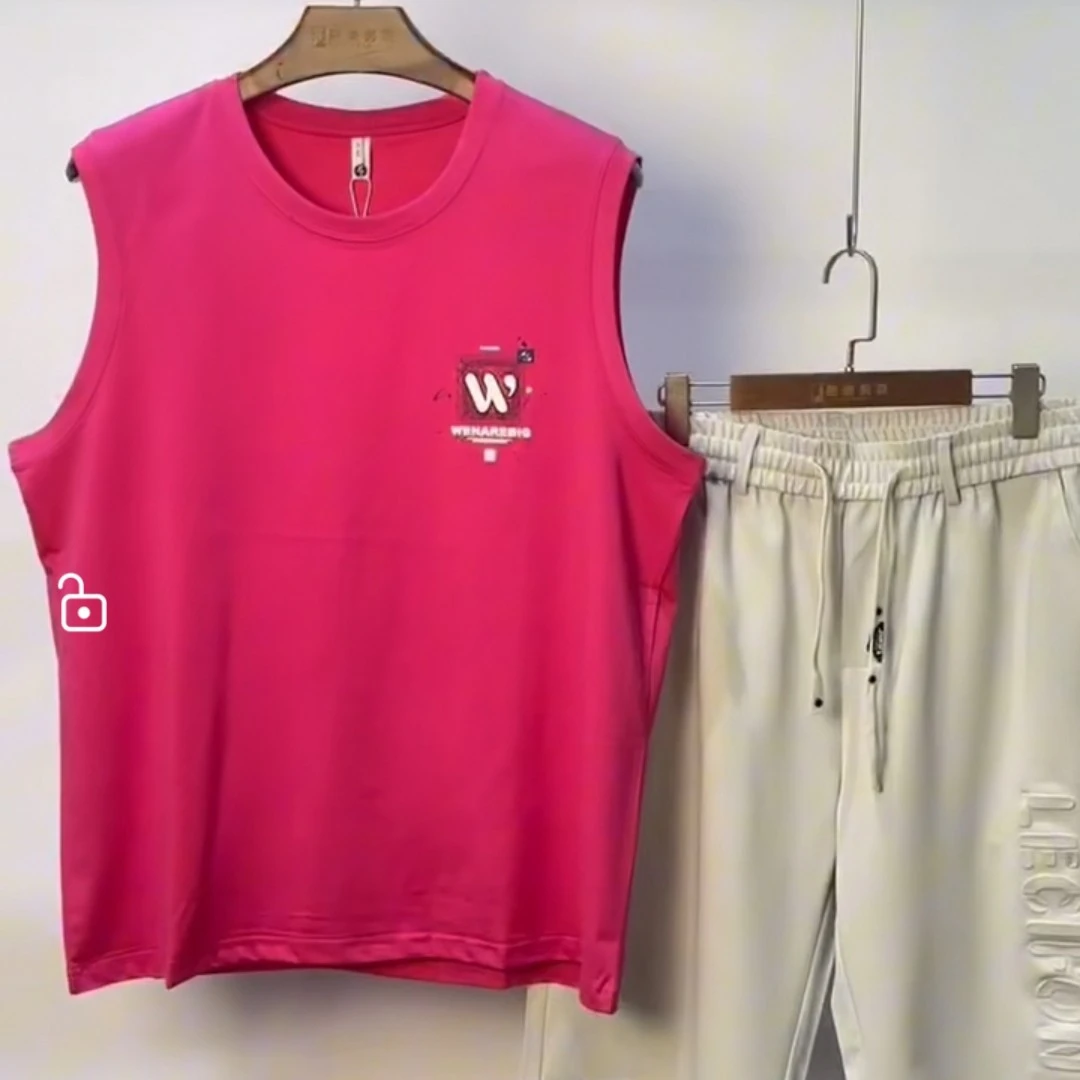 25年新款工装风加大码无袖背心T恤