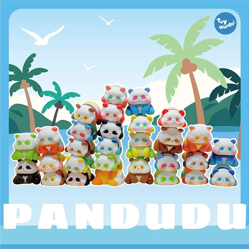 【拆袋】潘嘟嘟萌粒二代磁吸叠叠乐盲袋盲盒手办可爱公仔摆件熊猫