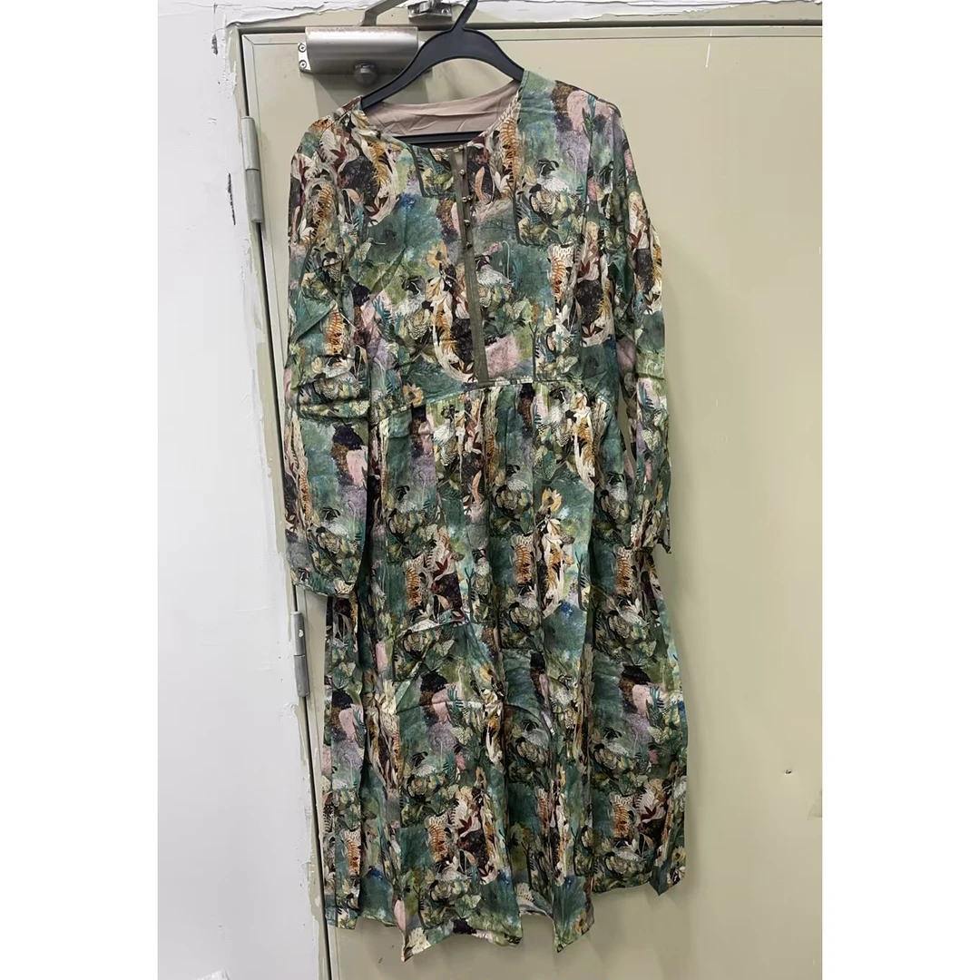 【文文原创】重磅100桑蚕丝连衣裙Y22Q9655