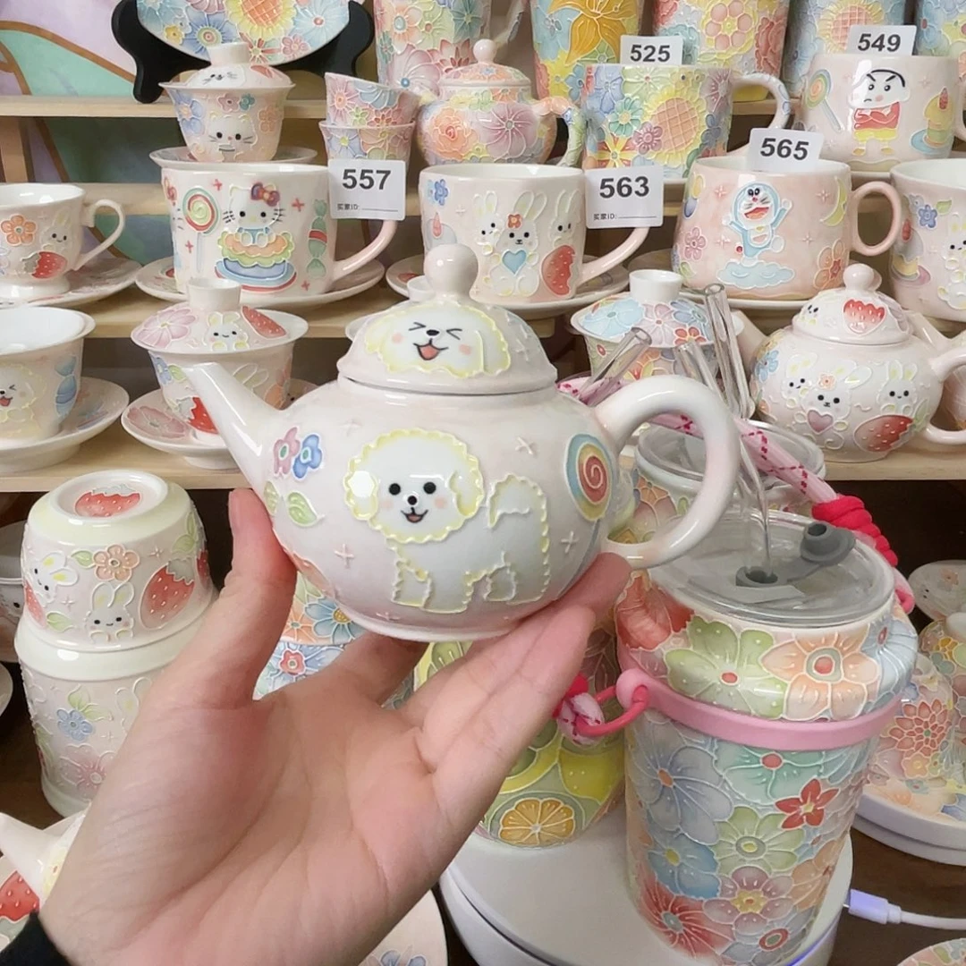 瓷片玉泥茶壶123号号号号