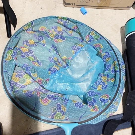 蓝花抄网头瑕疵45cm