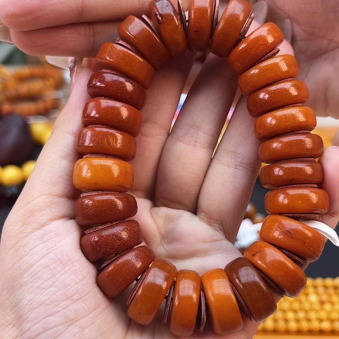 未镶嵌琥珀手链19m 微瑕